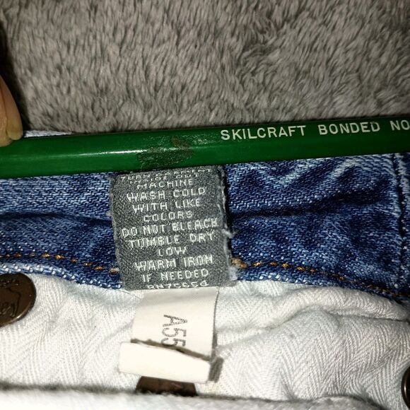 Vintage RARE Abercrombie Fitch Flared Jeans Trashed Thrashed Low Rise Distressed - Picture 10 of 16